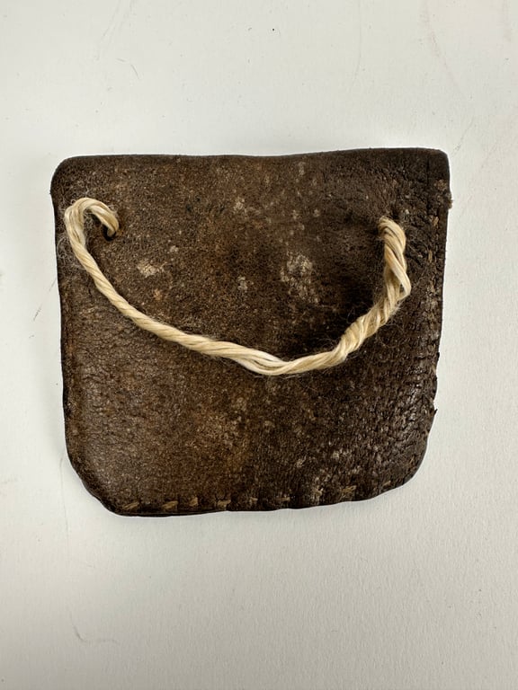 WW2 German Dog Tag Carrying Pouch "Home Made"