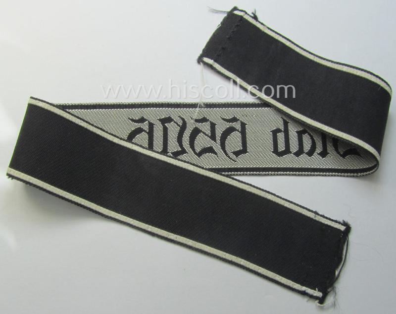 WH (Heeres) female-related cuff-title (ie. 'Ärmelstreifen'): 'Stab HSNH' (ie. being the: 'Stab des Heeres Schule für Nachrichtenhelferinnen des Heeres')