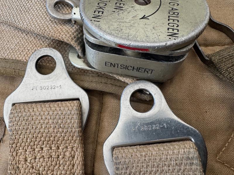 Luftwaffe Fighterpilot Seat with Parachute and harness