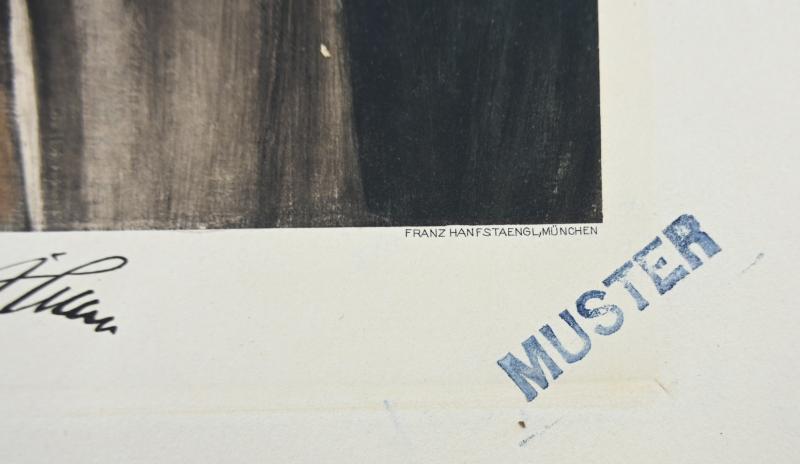 Proof Example of Adolf Hitler Lithograph by G.Waltenberger
