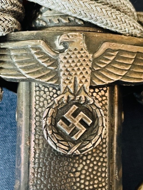 RARE GERMAN WWII ARMY OFFICERS DAGGER WITH SILVER WIRE KNOT BY PUMA SOLINGEN