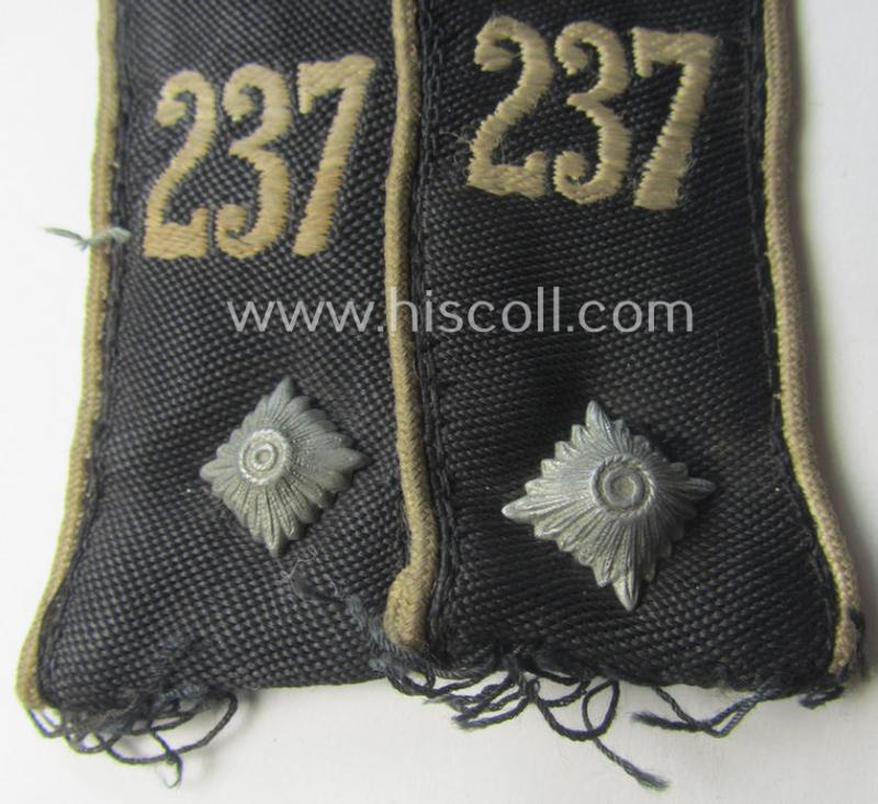 Pair of 'Reiter-HJ' (ie. 'HJ-Streifendienst') shoulderstraps: 'HJ-Kameradschaftsführer' - 'Bann 237' (237 = 'Bann Moers')