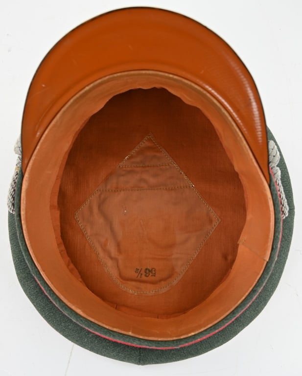 German WH Officer Visor Cap Artillery
