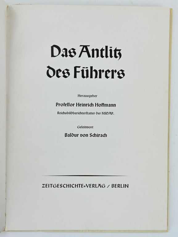German Book: 'Das Antlitz des Führers'