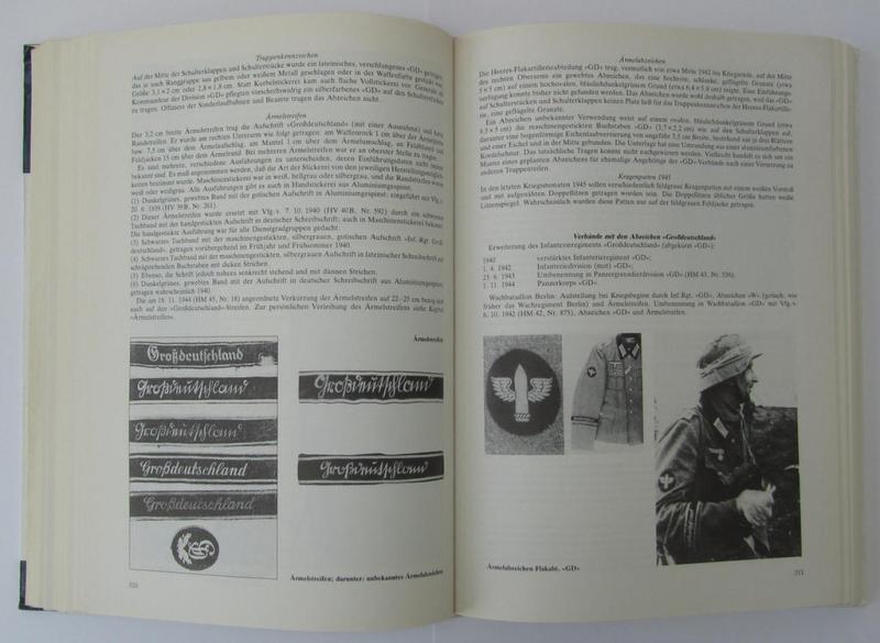 Neat - and scarcely found! - out-of-print, reference-book entitled: 'Die deutsche Wehrmacht - Uniformierung und Ausrüstung 1933-1945 - Band 1: Das Heer' by Schlicht & Angolia
