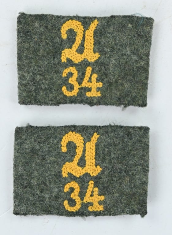 German WH Shoulderboard Slip-ons Aufklärung 'I.R.134'