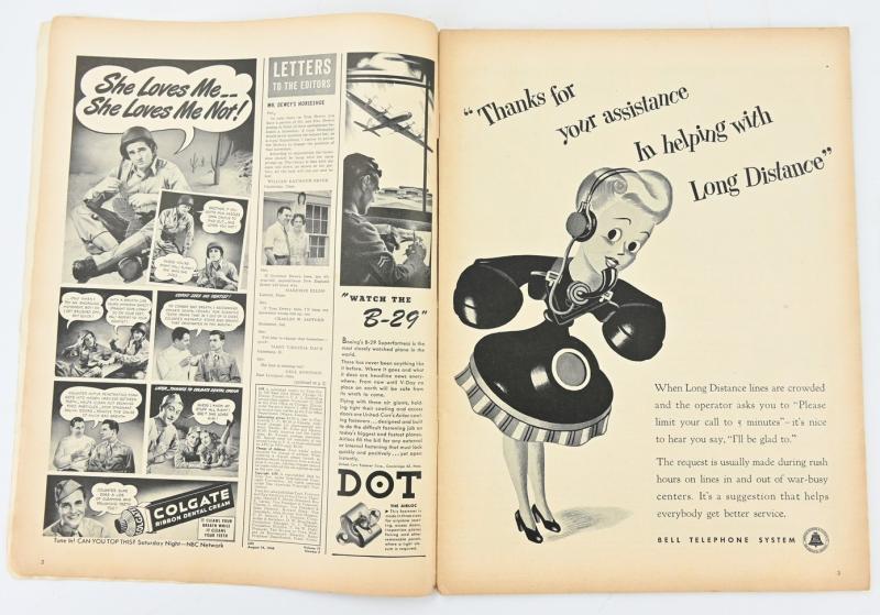 US WW2 Life Magazine August 1944 'Kelso C. Horne'