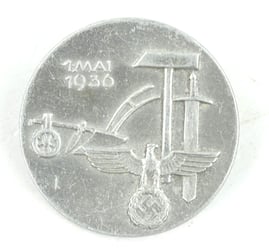 German Tag der Arbeit 1 May 1936 badge