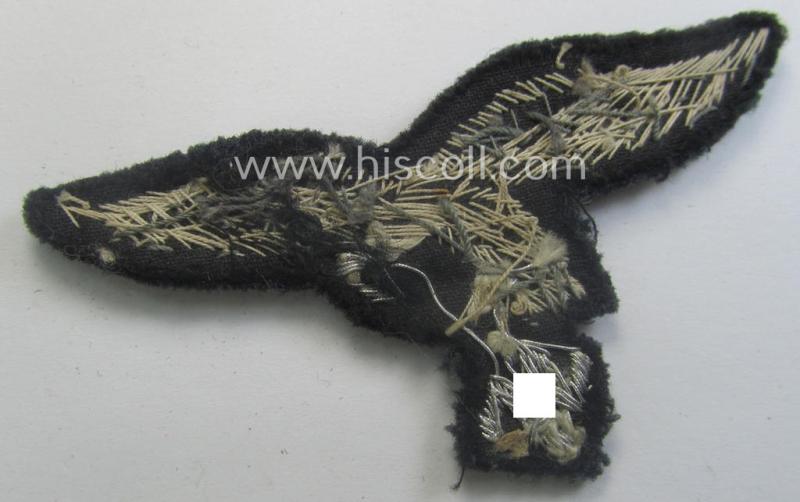 WH (LW) officers'- (evt. NCO-) type, hand-embroidered breast-eagle (ie. 'Brustadler für Offiziere der LW')