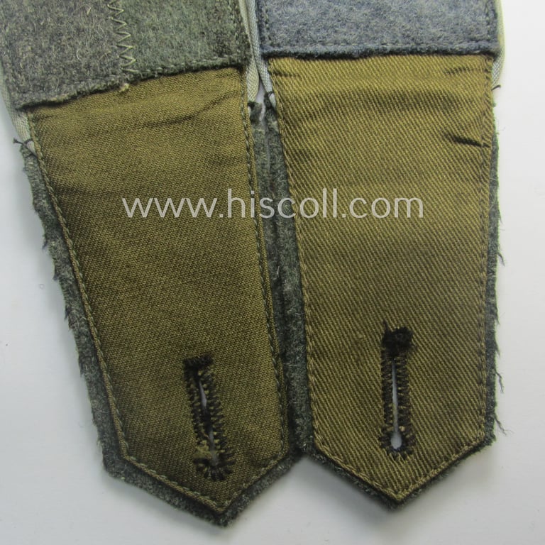 Pair of Eastern-volunteer- (ie. 'Ostvölker'-) related shoulderstraps as was intended for a: 'Turkistanischer'-volunteer serving within the 'Deutsche Wehrmacht' (ie. within the: 'Turkistanisches Legion')