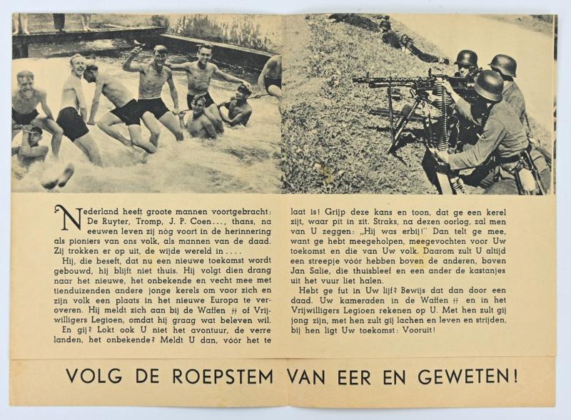 German Dutch Waffen-SS Recruitment Flyer