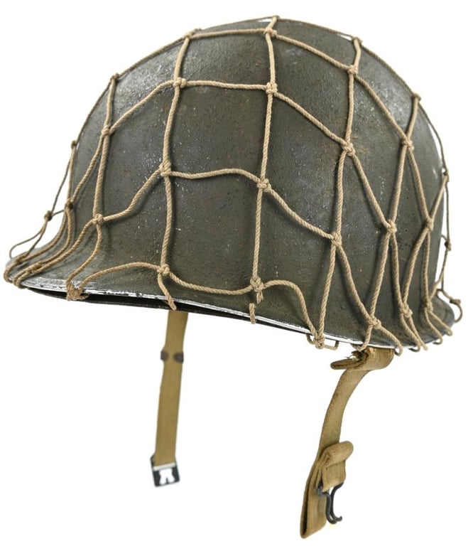 US WW2 Fixed Bale Combat Helmet 'Captain'
