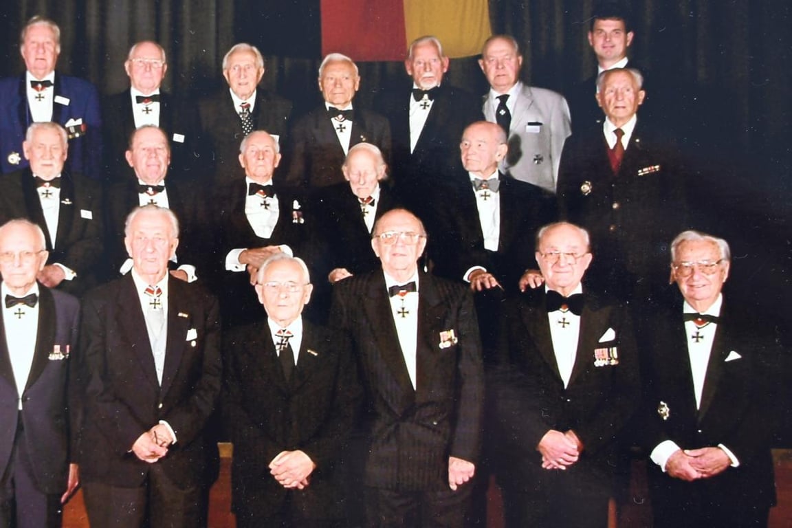 German Postwar Picture of Knight's Cross Recipients of the 'Ordensgemeinschaft der Ritterkreuzträger e.V.'