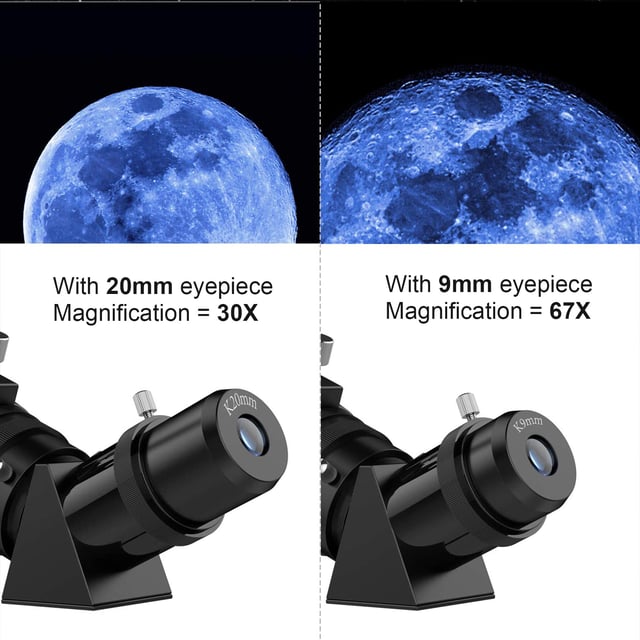 Hawkko Telescope for Adults & Kids, 80mm Aperture 600mm High Powered Telescope for Astronomy Beginners - Refractor Telescopes with AZ Tripod, Phone Adapter and Portable Bag for Moon Observation - product photo 5 of 5