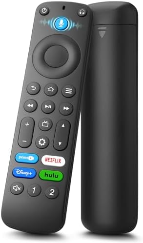 Replacement Remote for Fire TV, with Alexa Voice Control, Compatible with Insignia Toshiba TCL Hisense Amazon Fire TV Edition, Simple Setup, 1-Year Warranty - product photo 3 of 5