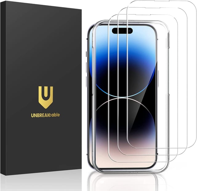 UNBREAKcable Shatterproof Tempered Glass Screen Protector for iPhone SE 2022/SE 2020, iPhone 8/7 [3-Pack] [99.99% HD Clear] [Easy Installation Frame] [9H Hardness][Bubble Free] for Apple 4.7'' - product photo 3 of 5