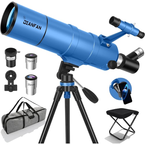 Dianfan 90mm refractor telescope full setup with tripod