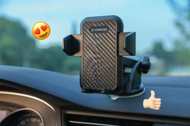 VANMASS【85+LBS Strongest Suction & Military-Grade 2026 Ultimate Car Phone Mount【Patent & Safety Certs】 Cell Phone Holder Truck for Dashboard Windshield Vent for iPhone 17 Pro Max 16 15 Camera Mounts - product photo 3 of 5