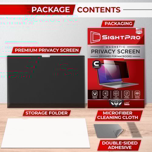 SightPro magnetic privacy screen design and build quality detail