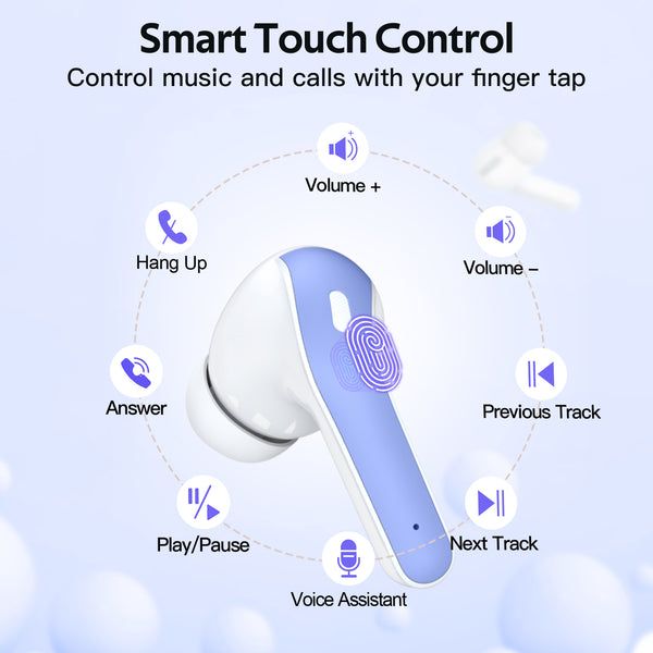 TAGRY Bluetooth Headphones in-Ear Ear Buds with Mic for TV X09 AI Bud - product photo 5 of 5