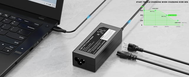 Ruilezyo Universal 65W USB C Laptop Charger Compatible with Lenovo Dell HP Samsung Asus Acer USB Type C Power Adapter,Replacement for Chromebook Laptop Thinkpad Yoga Latitude XPS - product photo 5 of 5