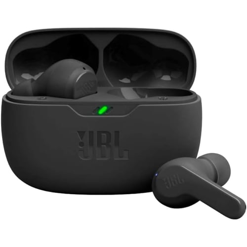 JBL Vibe Beam earbuds with charging case