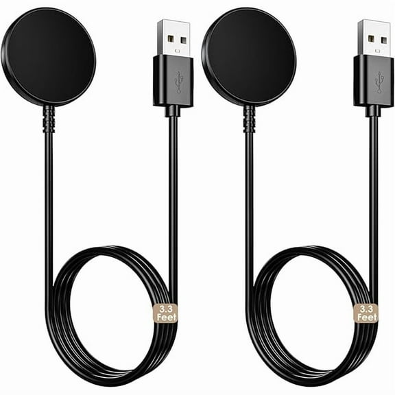 1FT for Samsung Galaxy Watch Charger Compatible with Watch 8/8 Classic/Ultra/7/6/6 Classic/5/5 Pro/4/4 Classic/3/Active/FE USB A Magnetic Fast Charging - product photo 3 of 5