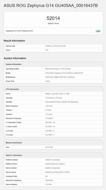 Intel Core Ultra X7 358H - product photo 4 of 5
