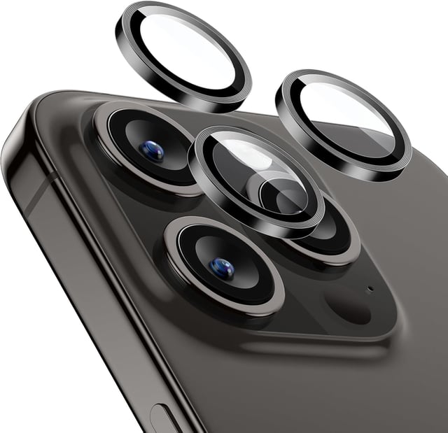 ESR 2 Pack Camera Lens Protector for iPhone 15 Pro Max/15 Pro/14 Pro Max/14 Pro, Ultra-tough HD Individual Lens Protectors, Scratch Resistant, Ultra-thin Tempered Glass, Armorite Series, Clear - product photo 5 of 5
