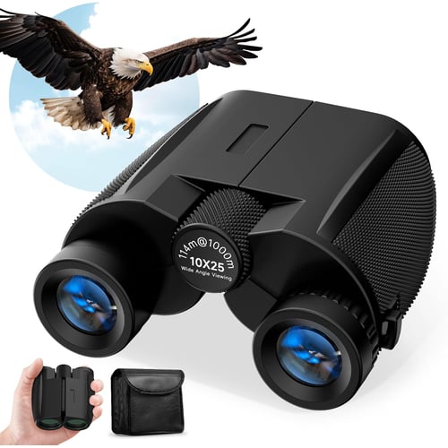 Leacco 10x25 Compact Binoculars in black