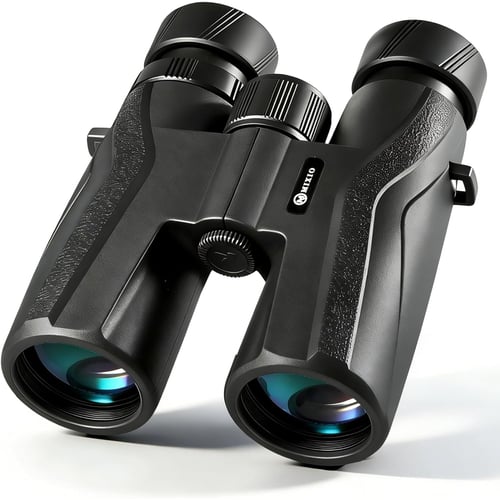 10x42 UHD Binoculars full view showing rubber-armored body and large objective lenses
