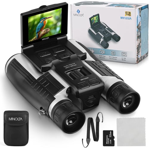 Minolta 12x32 Digital Binoculars front view