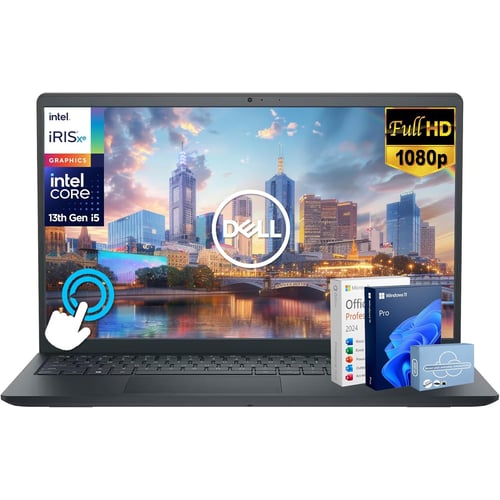 Dell Inspiron 15 laptop front view on desk