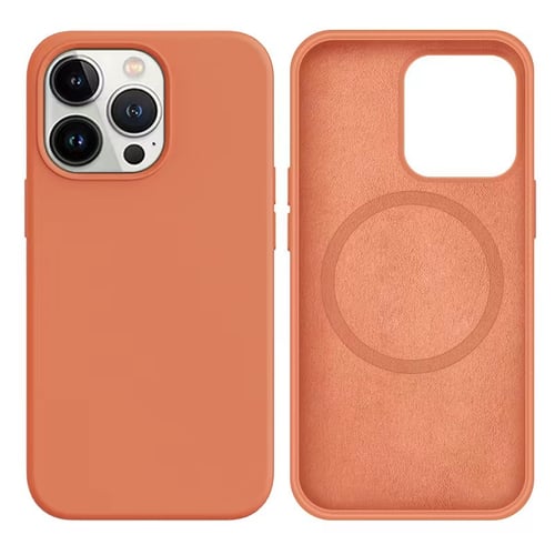 Silicone MagSafe case showing magnet alignment