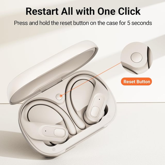 GNMN Wireless Earbuds 96hrs Playback Bluetooth Headphones Stereo Bass Earphones Microphone IPX7 Waterproof Headset for Sports/Gym - product photo 4 of 5