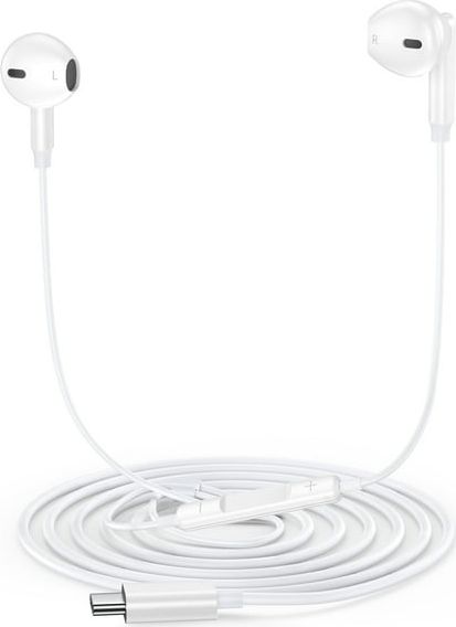 USB C Headphones 2 Pack, Type C Earphones with Microphone & Remote Control Noise Cancelling Wired Earbuds USB C for iPhone 17 16 15 Pro Max, iPad Pro, Samsung Galaxy S25 S24 Ultra, Pixel 9 - product photo 3 of 5