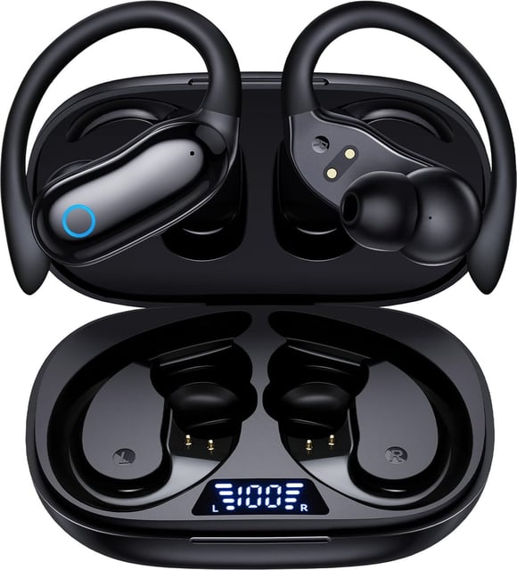 GNMN Wireless Earbuds 96hrs Playback Bluetooth Headphones Stereo Bass Earphones Microphone IPX7 Waterproof Headset for Sports/Gym - product photo 3 of 5