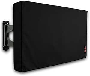 iBirdie Outdoor TV Cover 28 to 32 inch Weatherproof, Cover Size 29''L x 19''H, Waterproof for Outside Flat Screen 28 to 32 inch TV, Beige, 600D Thick Fabric Screen Protector with Bottom - product photo 4 of 5