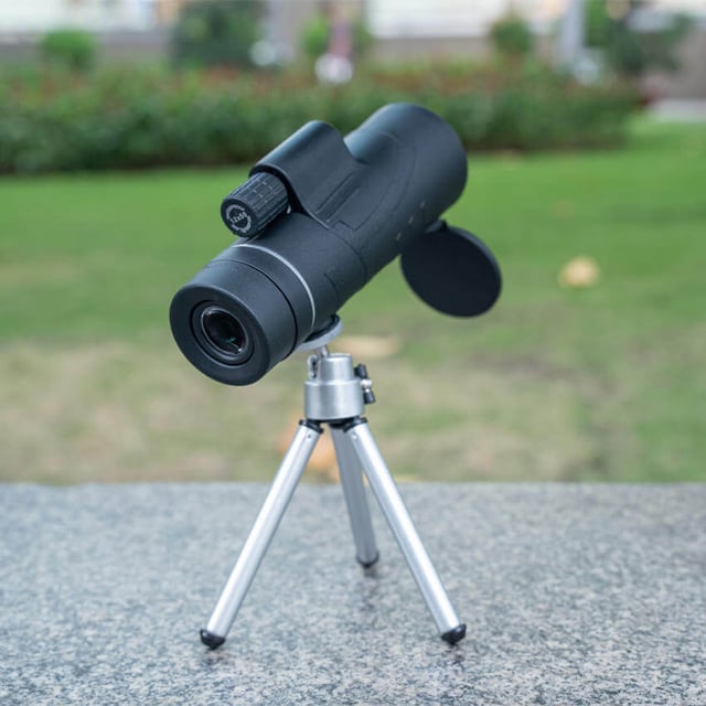 12x50 High Power HD Monocular Telescope with Phone Adapter & Tripod, Waterproof Compact Monocular for Bird Watching, Hiking, Camping - Clear Low Light Vision - product photo 3 of 5