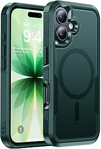 DEVISELOVE Magnetic for iPhone 16 Case Military-Grade Shockproof, Rugged Phone Case, Heavy Duty Protection [Fit for MagSafe] Anti-Fingerprint Anti-Scratch for iPhone 16 Phone Case 6.1”, Black - product photo 5 of 5