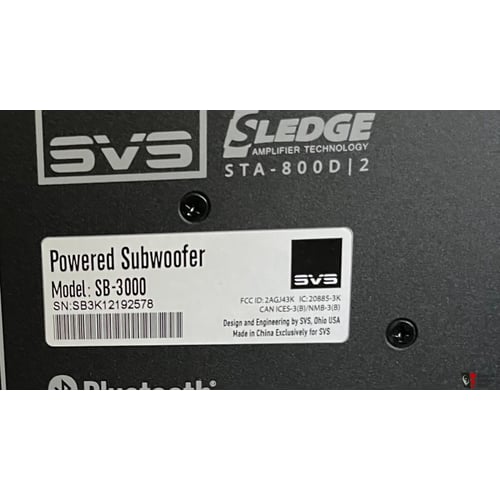 SVS SB-3000 subwoofer side profile