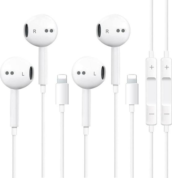 Headphones for iPhone Earbuds with Built-in Microphone & Volume Control, Wired Earphones Compatible with iPhone 14/13/12/11 Pro Max/Xs Max/XR/X/7/8 Plus - product photo 3 of 5