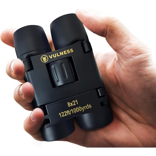 VULNESS 8x21 compact binoculars in black