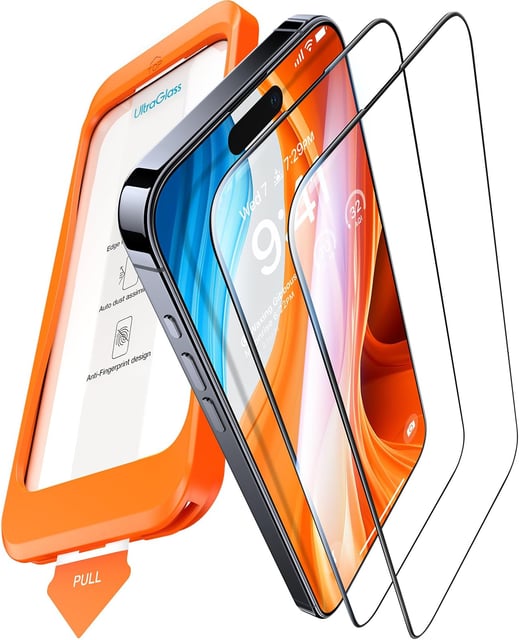 TOCOL for Google Pixel 10 Pro XL Screen Protector 6.7 9H Hardness Military Grade Shatterproof HD Tempered Glass for Full Coverage Easy Installation 2 Pack - product photo 5 of 5