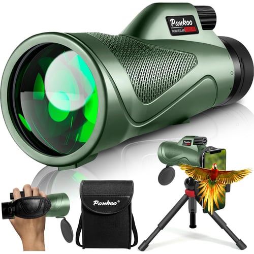 12x60 monocular with smartphone adapter and tripod kit