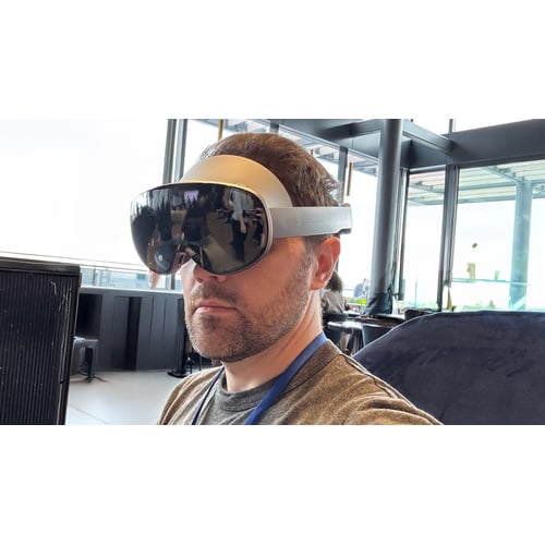 Samsung Galaxy XR with controllers