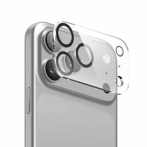 Camera lens protector on iPhone Pro Max camera module