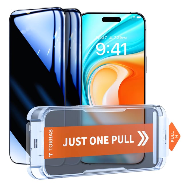 UltraGlass UNBREAK TOP 9H+ Glass for iPhone 12 Pro Max Screen Protector [Military Grade Shatterproof & Longest Durable] Full Screen iPhone 12 Pro Max Glass, 2024 Upgrade, 2 Packs - product photo 4 of 5