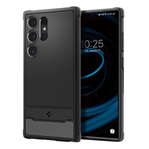 Spigen Ultra Hybrid MagFit case side profile and button detail