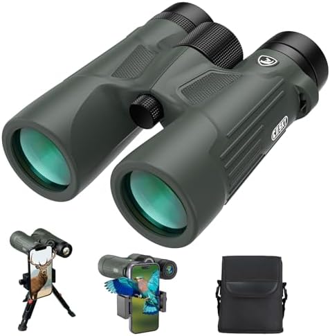 Adasion 15x56 UHD Binoculars for Adults High Powered with Phone Adapter and Tripod, Super Powerful BAK4 Prism Waterproof Binoculars for Hunting Stargazing Bird Watching Hiking Safari Travel Sports - product photo 3 of 5
